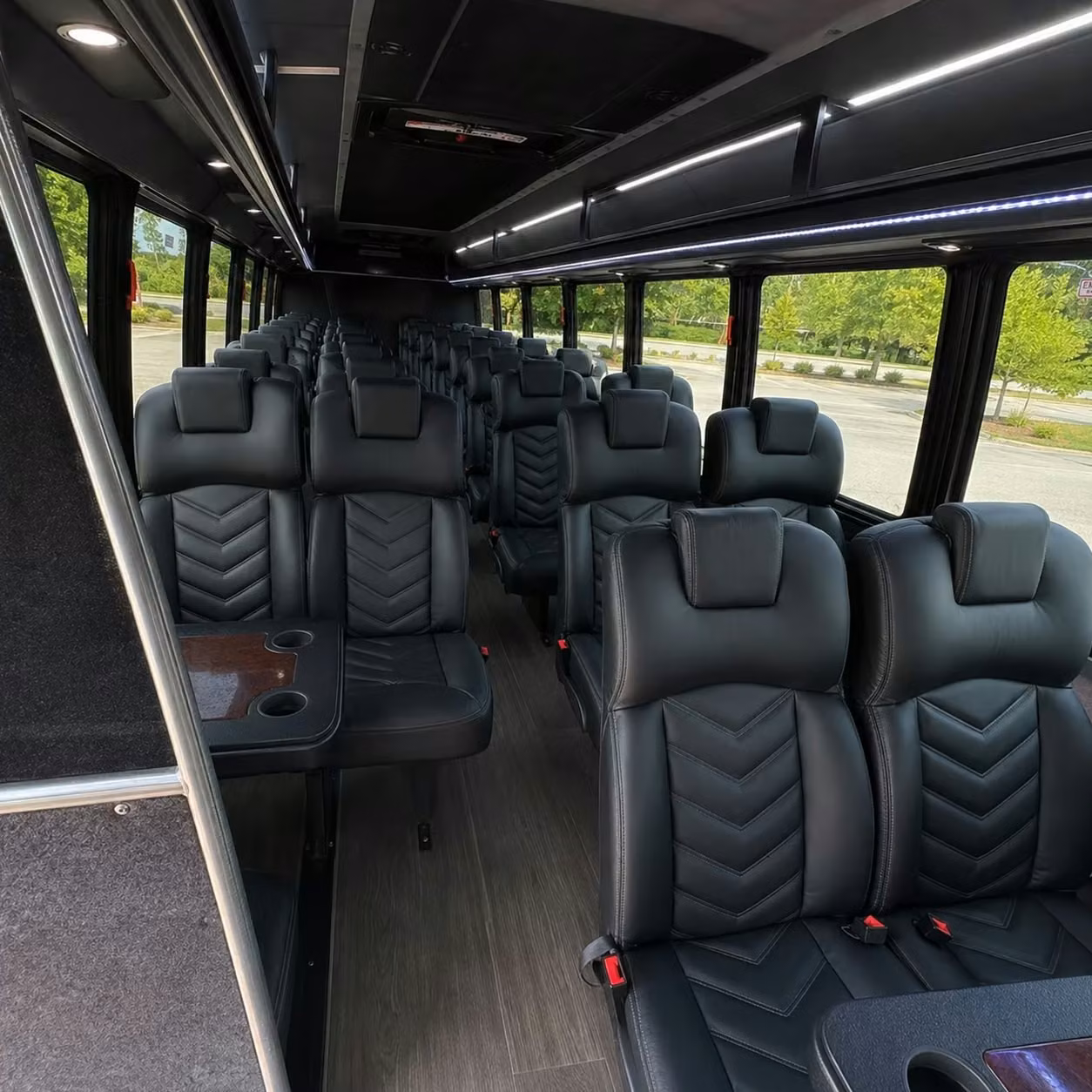 28 passenger minibus interior