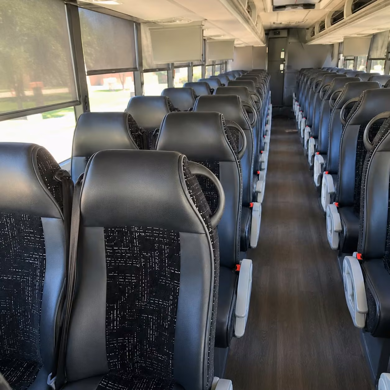 56 passenger charter bus interior